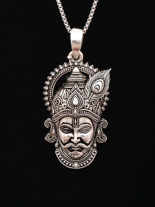 Khatu Shyam Ji Sterling Silver Pendant