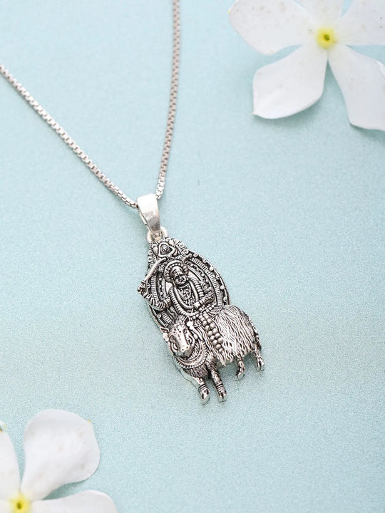 Vishnumaya Swami Sterling Silver Pendant