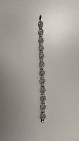 Cubic Zirconia Stone Studded Brass Tennis Bracelet