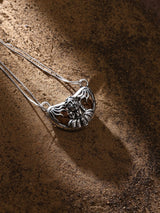 Lord Shiva and One Mukhi Rudraksha Sterling Silver Pendant