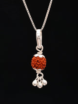 Five Mukhi Rudraksha Sterling Silver Pendant