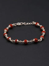Five Mukhi Rudraksha Sterling Silver Nazariya Necklace