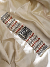 Five Mukhi Rudraksha Multistrand Sterling Silver Bracelet