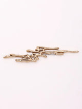 Thunderbolt Motif Antique Brass Brooch