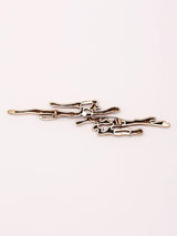 Thunderbolt Motif Antique Brass Brooch