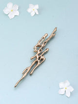Thunderbolt Motif Antique Brass Brooch