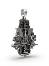 Tirupati Balaji Temple Sterling Silver Pendant