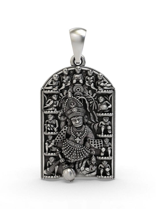 Kashtabhanjan Dev Sterling Silver Pendant