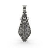 Seven Chakra Sterling Silver Pendant