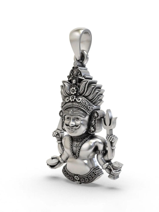 Nakoda Bhairav Sterling Silver Pendant