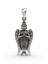 Garuda Vahana Sterling Silver Pendant for Vishnu Devotees