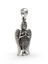 Garuda Vahana Sterling Silver Pendant for Vishnu Devotees