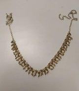 Floral Kundan Stone Studded Brass Waist Chain Kamarbandh