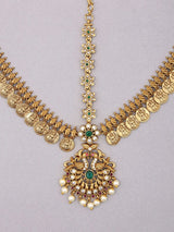 Goddess Lakshmi Floral Brass Temple Damini Head Set