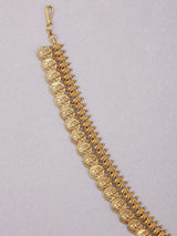 Goddess Lakshmi Floral Brass Temple Damini Head Set