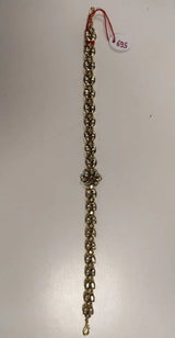 Floral Leaf Brass Mathapatti Tiara