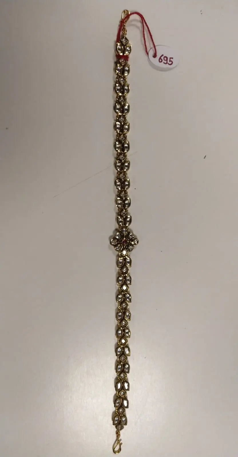 Floral Leaf Brass Mathapatti Tiara