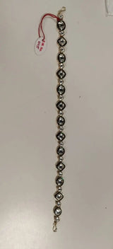 Geometric Kundan Brass Mathapatti Head Jewellery
