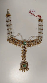 Bridal Kundan Damini Necklace in Brass