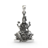 Goddess Bhuvaneshvari Sterling Silver Pendant
