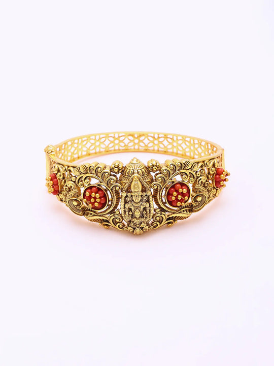 Lakshmi Narayan Temple Antique Brass Openable Bangle