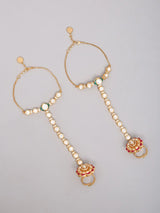 Kundan Bridal Jewellery Set in Brass with Maang Tikka