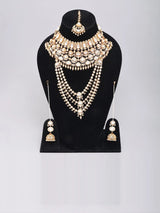 Polki Studded Bridal Choker and Layered Necklace Set