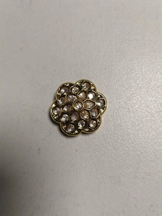 Floral Kundan Brass Necklace