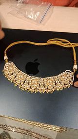 Kundan Bridal Necklace Set with Earrings and Maang Tikka