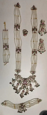 Kundan Stone Studded Multi Strand Raani Haar Necklace Set