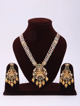 Lord Ganesha Brass Temple Necklace Set