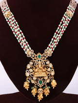Lord Ganesha Brass Temple Necklace Set