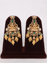 Lord Ganesha Brass Temple Necklace Set