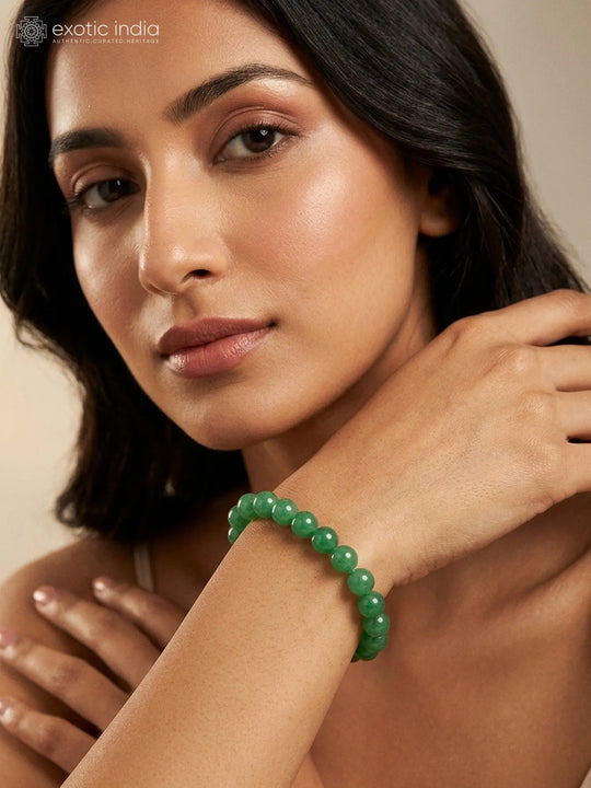 Green Aventurine Gemstone Bead Bracelet