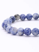 Sodalite Gemstone Bead Stretch Bracelet for Mental Clarity