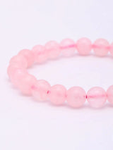 Rose Quartz Gemstone Stretch Bracelet for Love and Compassion