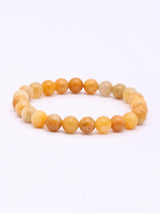 Yellow Aventurine Gemstone Bead Stretch Bracelet