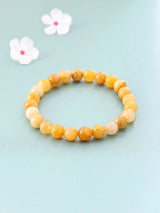 Yellow Aventurine Gemstone Bead Stretch Bracelet