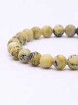 Serpentine Gemstone Bead Bracelet for Emotional Harmony