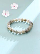 Natural Labradorite Bead Bracelet for Creativity and Focus