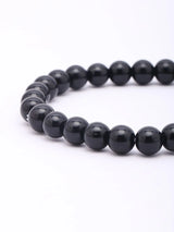 Black Obsidian Gemstone Bead Stretch Bracelet