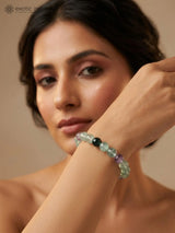Multi-Colour Fluorite Gemstone Bead Bracelet