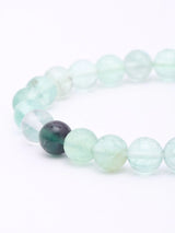 Multi-Colour Fluorite Gemstone Bead Bracelet