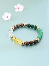 Dhanyog Crystal Bead Stretch Bracelet for Prosperity