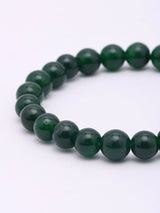 Natural Green Jade Gemstone Bead Stretch Bracelet