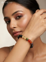 Virgo Zodiac Multi Gemstone Bead Stretch Bracelet
