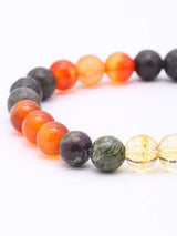 Virgo Zodiac Multi Gemstone Bead Stretch Bracelet