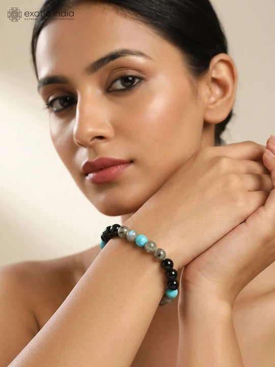Scorpio Zodiac Gemstone Bead Stretch Bracelet