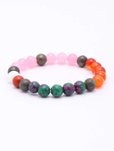 Cancer Zodiac Lucky Gemstone Beads Bracelet