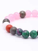Cancer Zodiac Lucky Gemstone Beads Bracelet